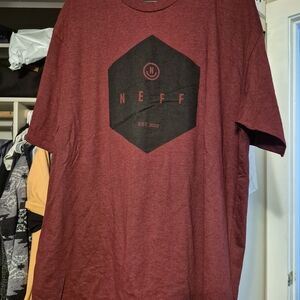 Neff Burgundy Hexagon Graphic Tee